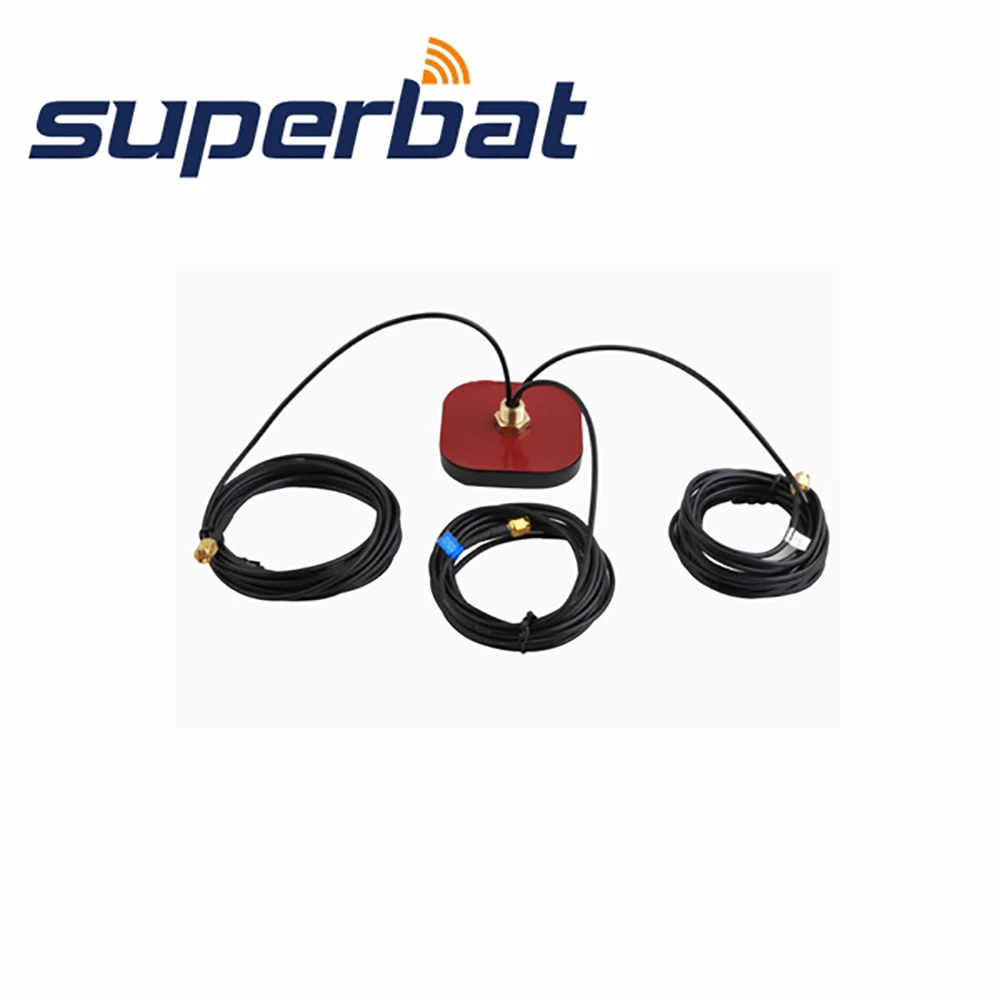 

Superbat 3 in 1 Funtion Multi-band Antenna GPS+WiFi+GSM Antenna Aerial Signal Booster SMA Male Plug Connector 50ohm 3M Cable