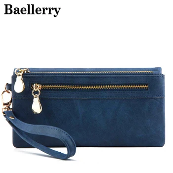 

Fashion Women Wallets Leather Wallet Female Purse Double Zipper Women Clutch Wallet Large Capacity carteira feminina WWS076