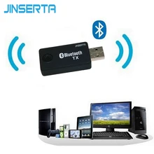 JINSERTA Bluetooth Audio Music Transmitter For Computer TV USB Bluetooth 3.5mm Audio Music Receiver Adapter