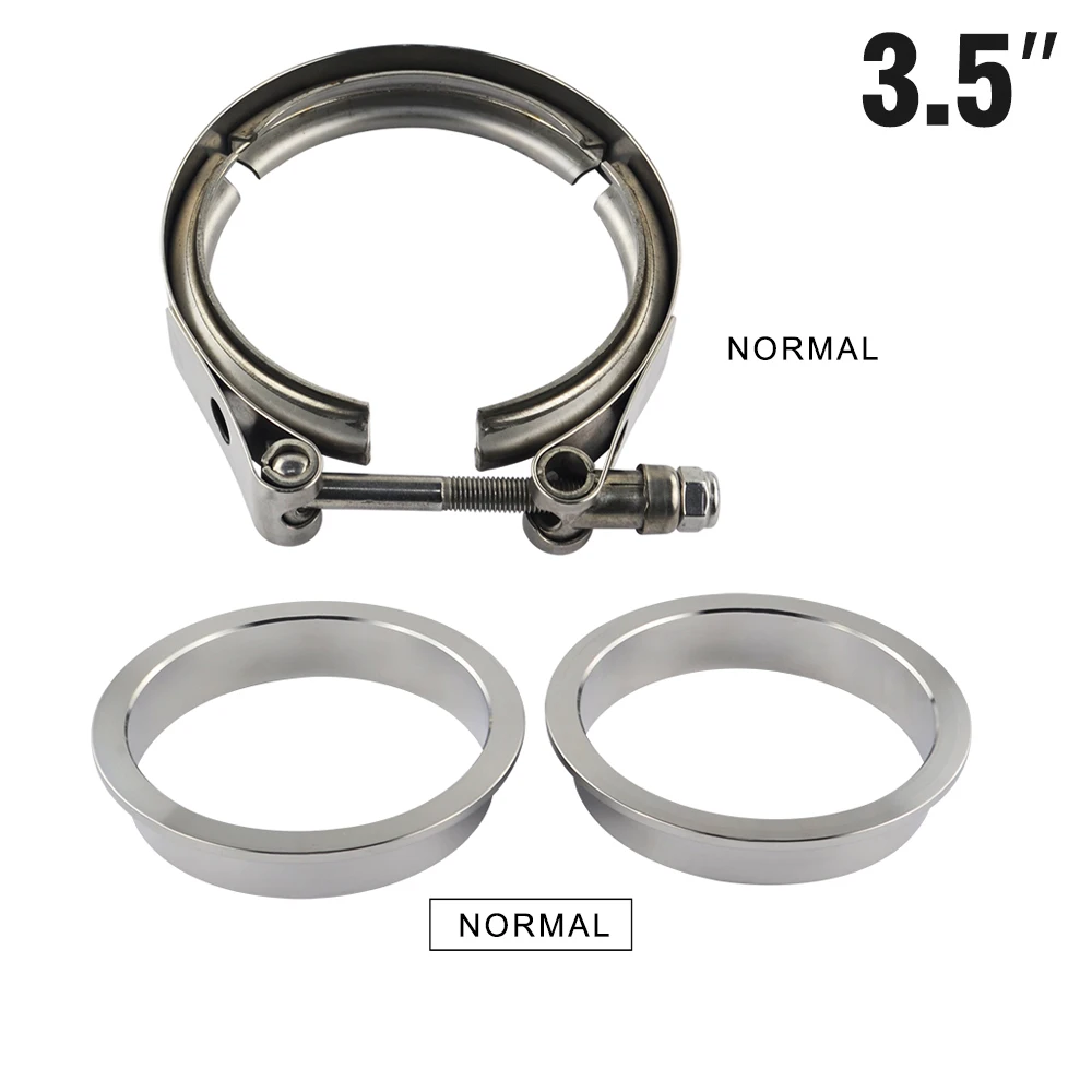3.5 Inch " 2,5" " 3,5" " Автомобиль Мотоцикл сталь нержавеющая фланец V band Выпускной зажим V-Band 1,5 2 2,5 3 3,5 4 дюйма Vband зажимы - Цвет: 3.5 Inch