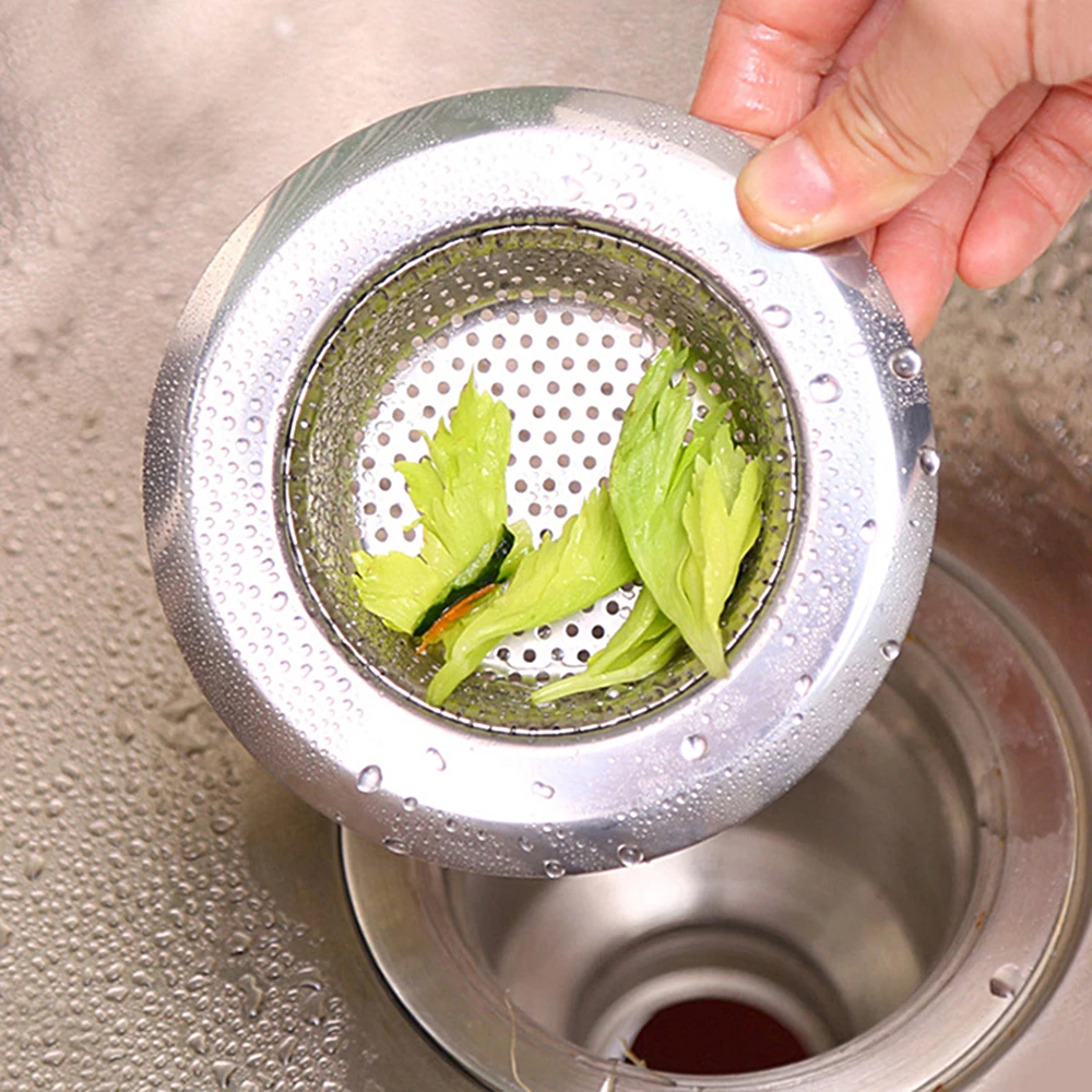 Everso 2018 Stainless Steel Mesh Sink Strainer Trap Bath Hair Drain