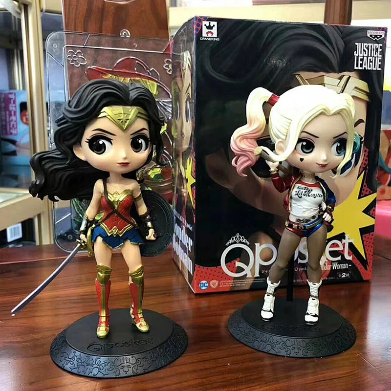 Q Posket фигурки, игрушка Harley Quinn отряд самоубийц Wonder Woman Avengers модель куклы подарок для детей|Игровые фигурки и трансформеры| | АлиЭкспресс