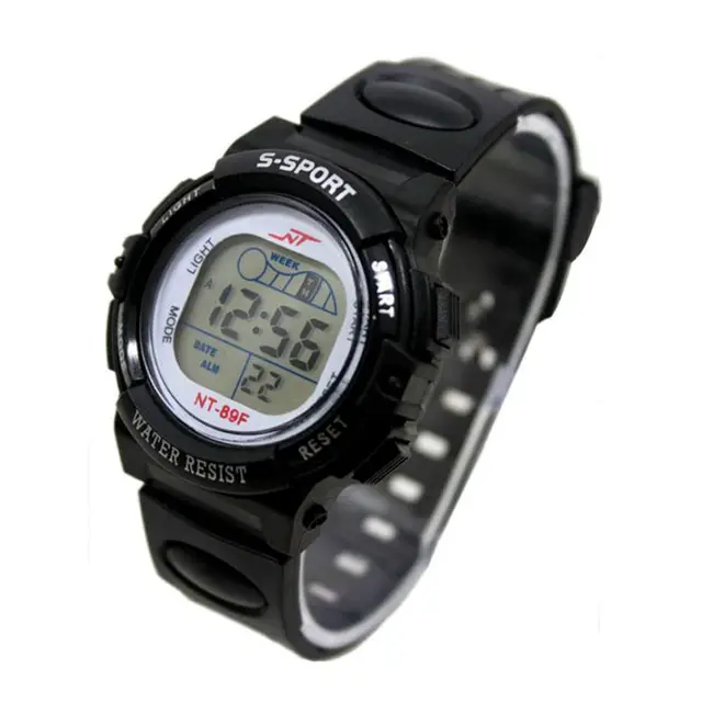 Boy Girl Watch Date LED Digital Multifunction Stainless Steel Dial Silicone Band Boy Girl Watch Date LED Digital Multifunction Stainless Steel Dial Silicone Band