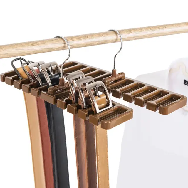 10 Holes Foldable Belt Hanger Tie Rack Sy Abs Scarf Organizer 10 Holes Foldable Belt Hanger Tie Rack Sy Abs Scarf Organizer Closet Wardrobe E Saver With Metal Hook Bra Belts