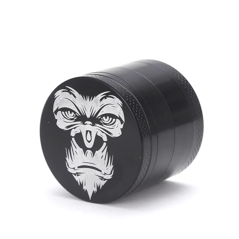 

4 Layers Silver Aluminum Alloy Herb Tobacco Grinder Cigarettes Crusher Grinder Smoking hookah chicha diameter 40mm