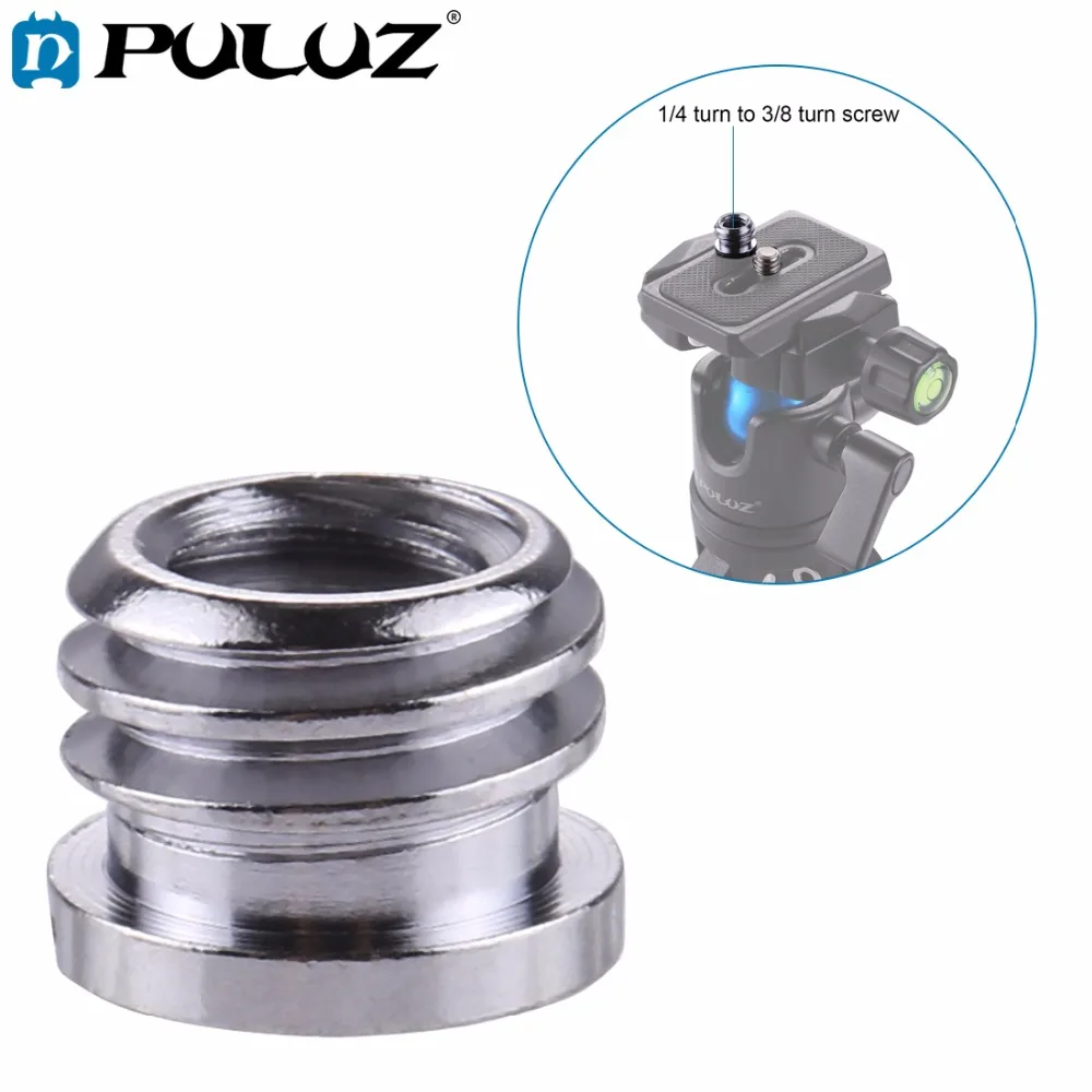 

PULUZ 1/4 inch Female Thread to 3/8 inch Male Thread Convert Adapter Screw for Camera Tripod Ballhead DSLR Camera Accessories