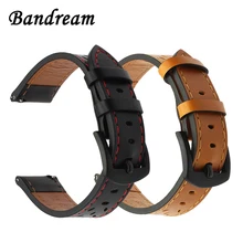 Итальянский ремешок из натуральной телячьей кожи для samsung gear S3 Galaxy Watch 46 мм быстросъемный ремешок из нержавеющей стали ремень с пряжкой