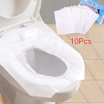 

10Pcs/set Travel Waterproof Toilet Paper Pad Safety Hygiene Disposable Toilet Seat Cover Mat Bathroom Accessiories