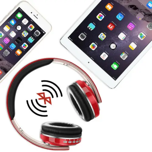 Men Wireless Bluetooth Headphone USB Rechargeable Hi Fi Super Bass Stereo Foldable Music Headset earphone Women