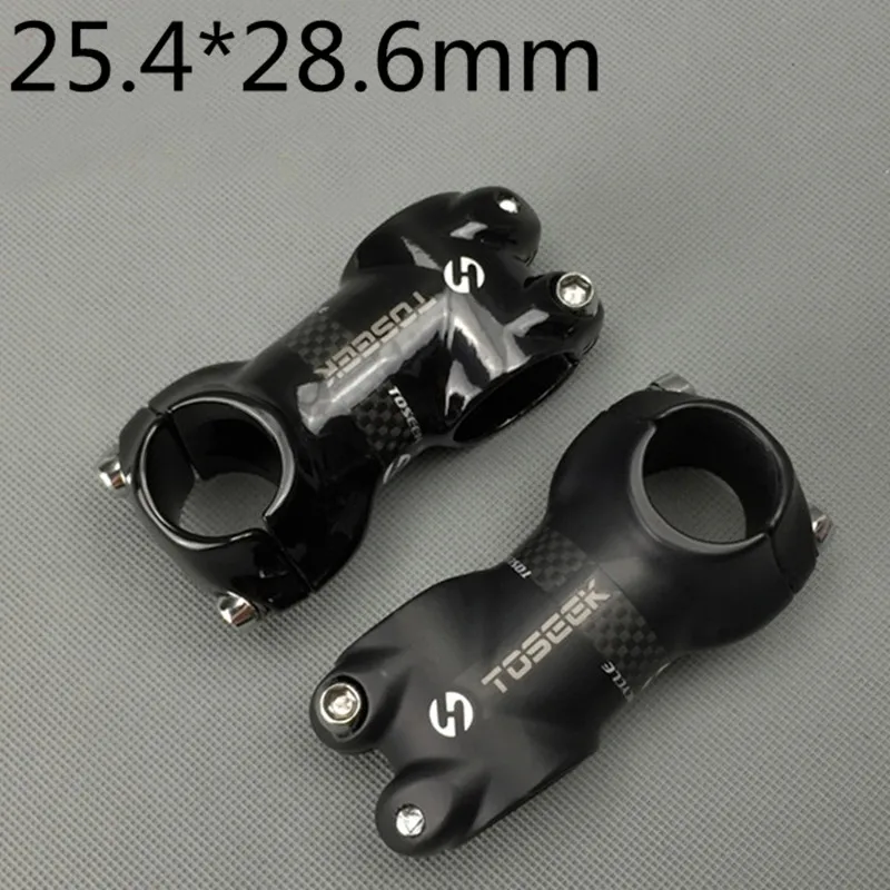 

New Toseek 3k Carbon + Aluminum Matt Glossy Bike Mtb Stem Road Bicycle Stem 25.4mm*50 60 70 80mm Riser