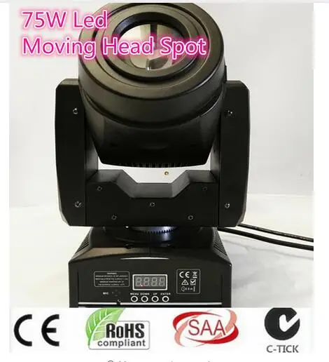 

75W LED Spot Moving Head Light/ DMX-512 controller LED light for party DMX stage light disco led light