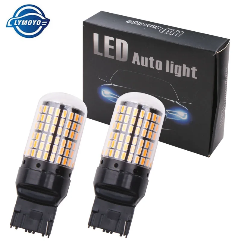 10 шт. T20 W21W 7440 1156 P21W PY21W ba15s bau15s S25 144 SMD Canbus ERROR FREE Автомобильная сигнальная Поворотная лампа светильник 24V светодиодные лампы