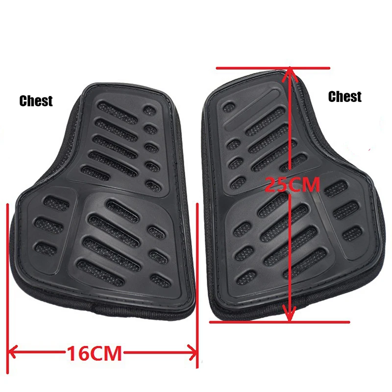 Motocross Chest pads Duhan 1 Set Motorcycle Jacket Built-in Pads Insert Protective Armor Removable Hard Shell Protectors