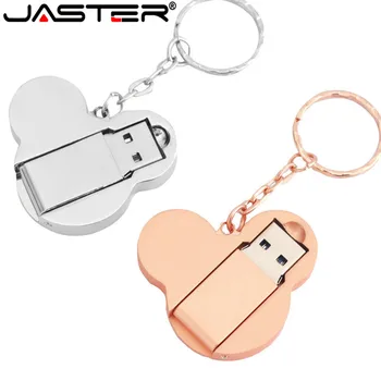 

JASTER metal Mikey heard USB Flash Drive delicacy pendrive 4GB/8GB/16GB/32GB cartoon pen drive memory stick lovely gift usb 2.0