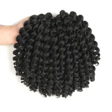SAMBRAID Jamaican Bounce Crochet Braids Crochet Hair Extensions Wand Curl Ombre Synthetic Braiding Hair For Women