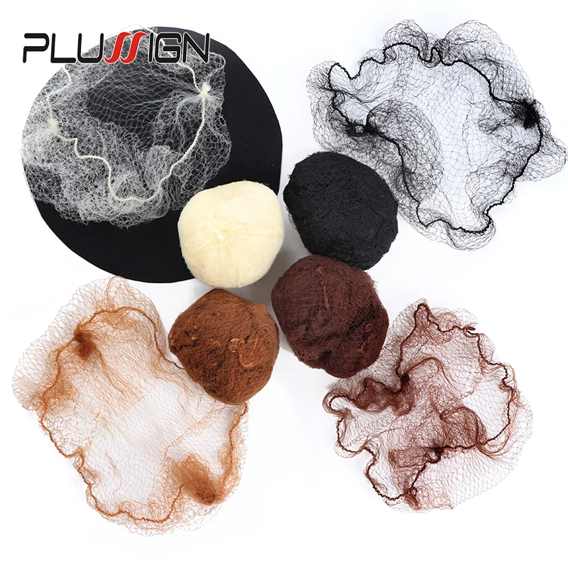 20Pcs Durable Nylon Hair Net For Bun Hair Hairstyle Tool Black Brown Beige Coffee 4 Colors 5Mm Mesh Hair Styling Hairnets