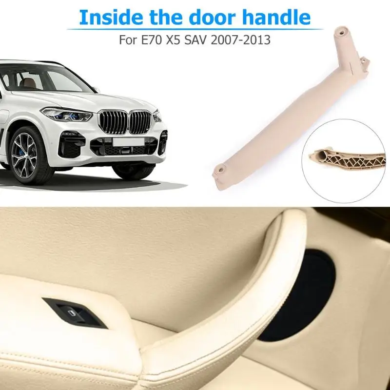 1 шт. автомобилей с левой стороны внутренняя дверь панелей, ручек тянуть Накладка для BMW E70 X5 E71 E72 X6 экономии интерьер Запчасти ручки для межкомнатных дверей