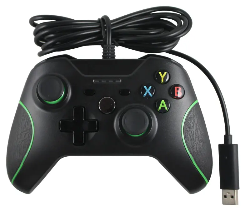 Xbox Oneコンピュータゲームパッドゲームコントローラusb有線ジョイスティックダブル振動windows 7と互換性7 8 10 Os Gamepads Aliexpress