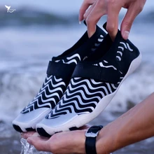 Быстросохнущая Для мужчин Для женщин Летняя непромокаемая обувь воды пляжные сандалии обувь для водных видов спорта для плавания дайвинга сёрфинга тапочки; Tenis Masculino; большие размеры