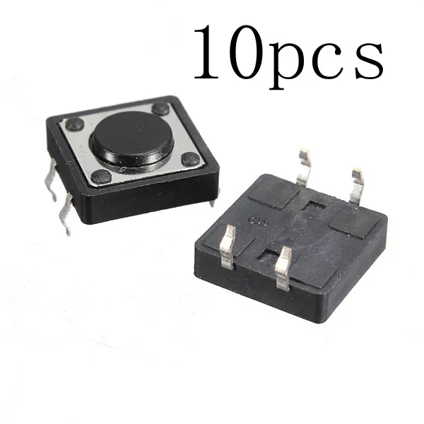 

JFBL 10pcs Quality Mini PCB Momentary Tactile Push Button Switch SPST