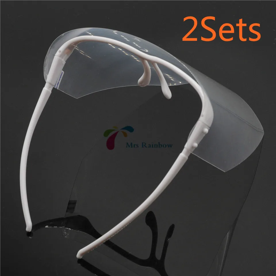 Dental Adjustable Full Face Shield with CLEAR Detachable Visor Anti fog