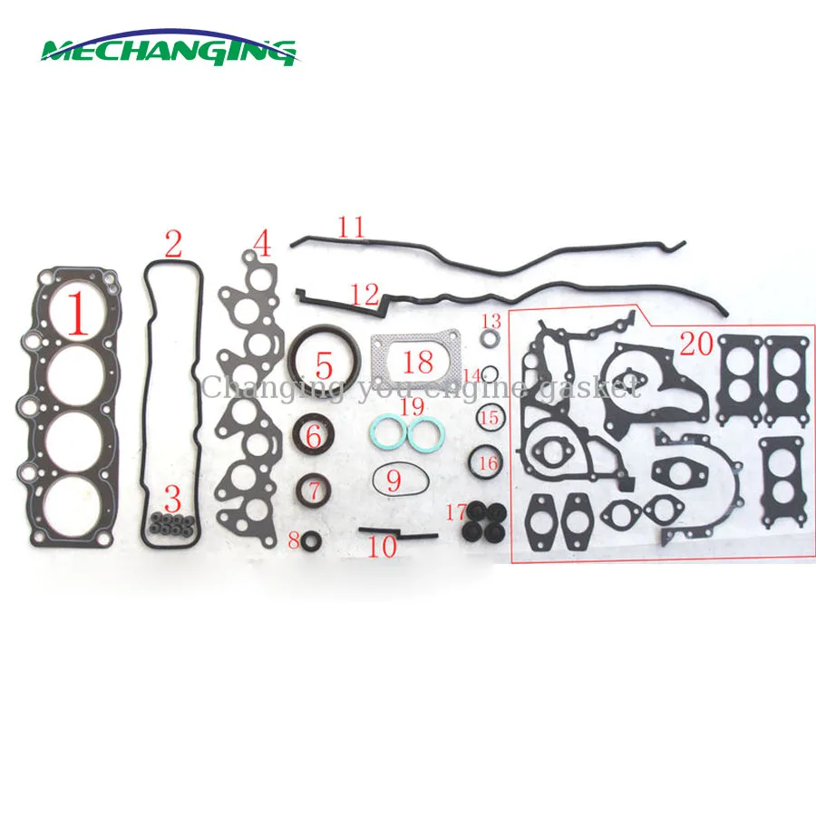 

1S For TOYOTA CORONA 8V Auto Parts Engine Rebuilding Kits Overhaul Package Full Gasket Set Complete Engine Gasket 04111-63042