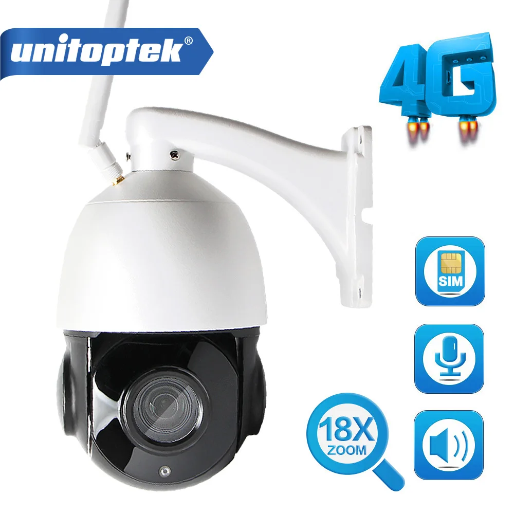 

HD 1080P WIFI CCTV Camera Outdoor 3G 4G SIM Card Camera Speed Dome IP Camera Wi-Fi 18X Zoom SD Card PTZ Cam Audio Talk Speaker