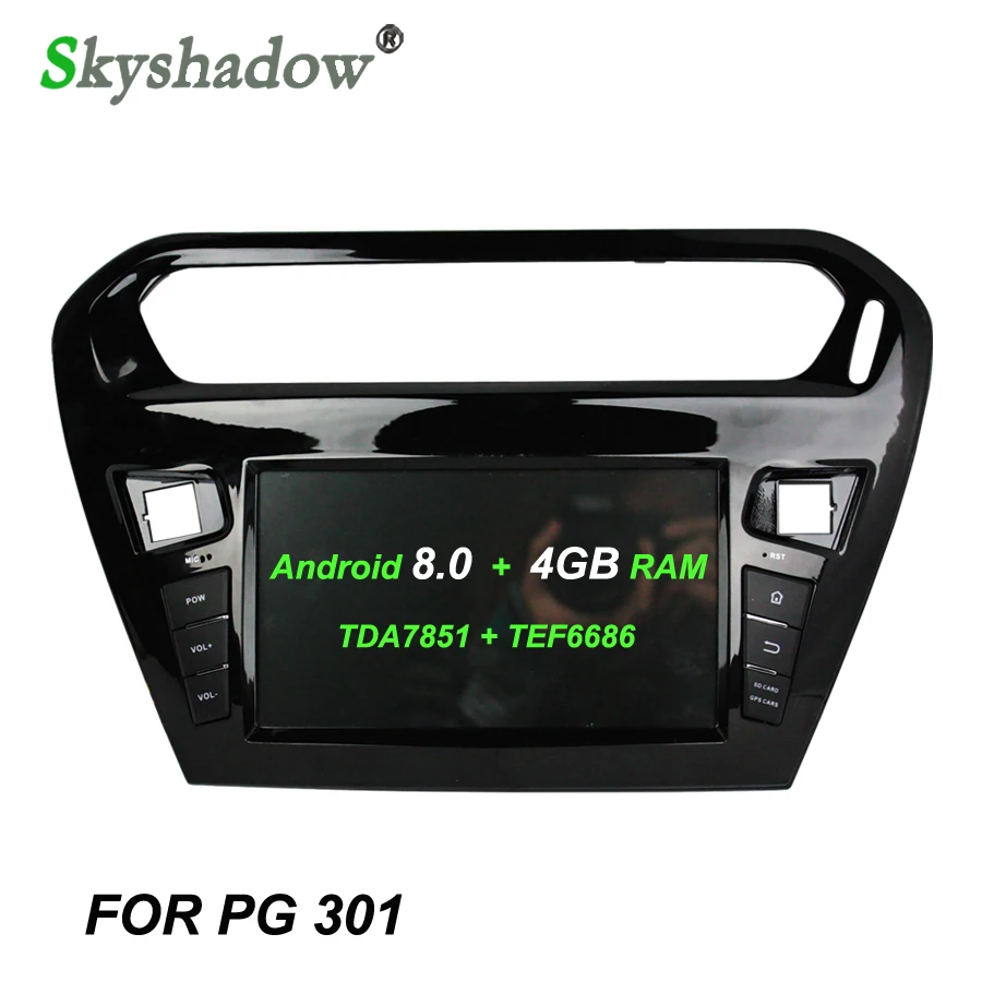 

TDA7851 Android 8.0 4GB RAM Car DVD Player GPS Glonass RDS Radio wifi 4G Bluetooth For CITROEN Elysee 2013-2016 PEUGEOT PG 301
