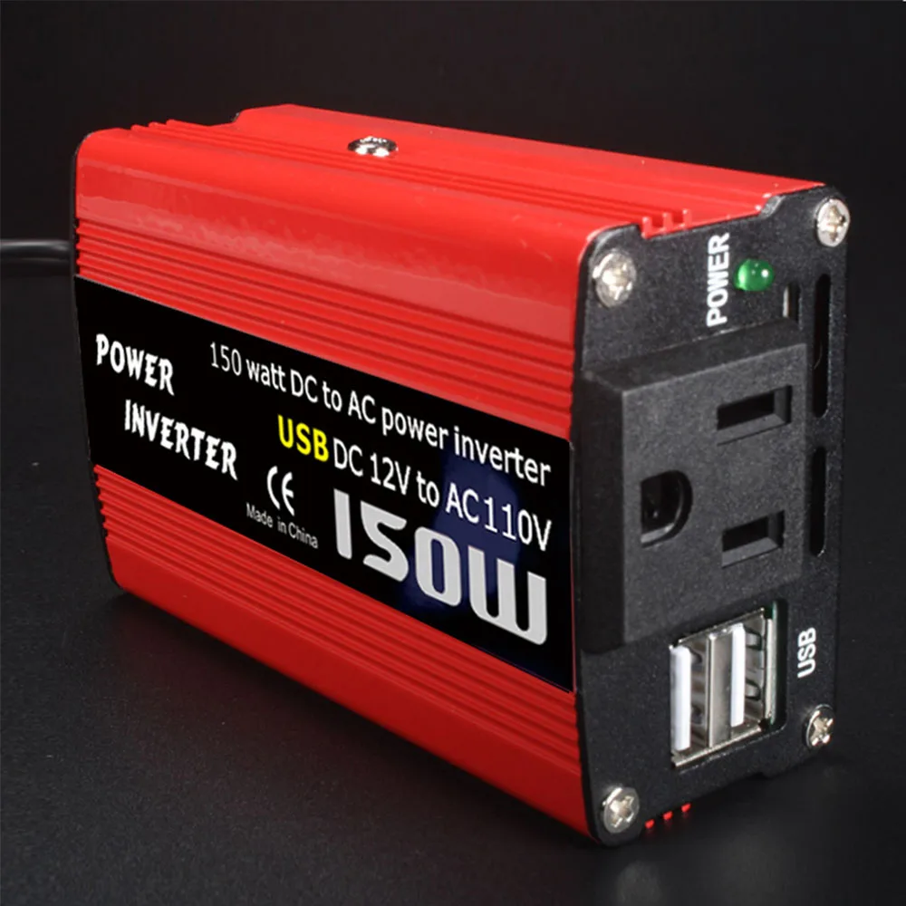 Двойной USB 150 ватт DC В AC инвертор питания 12 в 110 В/220 модифицированная
