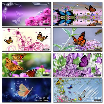 

DIY 5D Full Diamonds Embroidery Flowers And Butterflies Diamond Mosaic Lavender Flowers Diamond Painting Scenery Cross Stitch