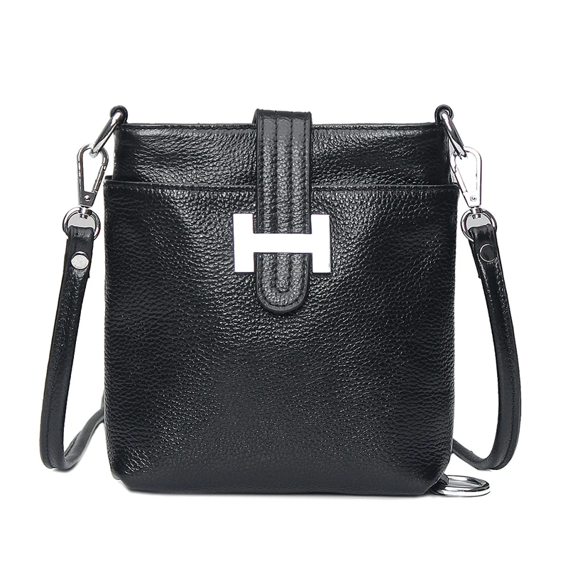 ON SALE Famous brand Women Genuine Leather Handbag Hobos 100% real leather Shoulder Bag Cross ...