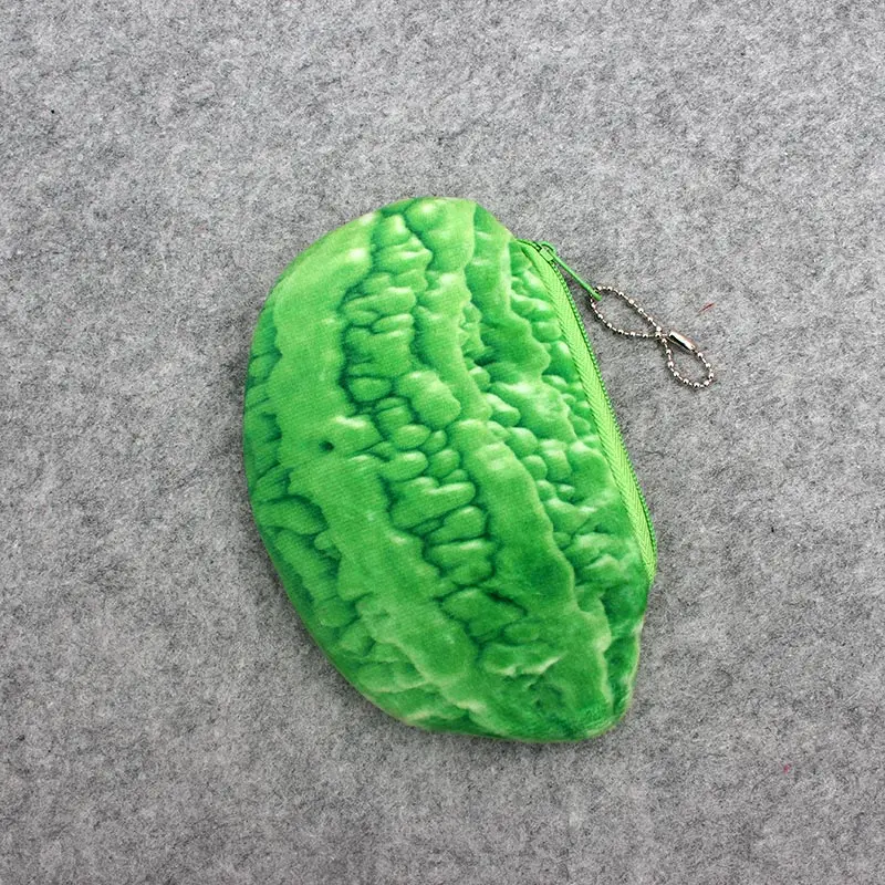 Мультфильм 3D овощи плюшевые детей Женская портмоне и кошелек Чехол сумка Подвеска Макияж сумка для хранения держатель чехол сумочка