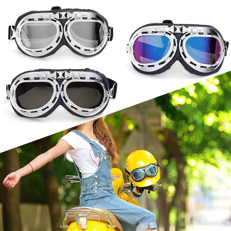 Retro Vintage Aviator Pilot Bike Motorcycle Cycling