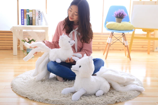 1pc Lifelike Nine Tails Fox Plush Toys Stuffed Animal Nine-Tailed Fox  Kitsune Dolls Creative Gifts for Girls White Red Fox Toys - AliExpress