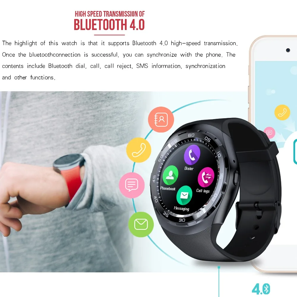 696 Y1X smartwatch С Пульсометром дистанционного камеры часы цифровой Браслет фитнес