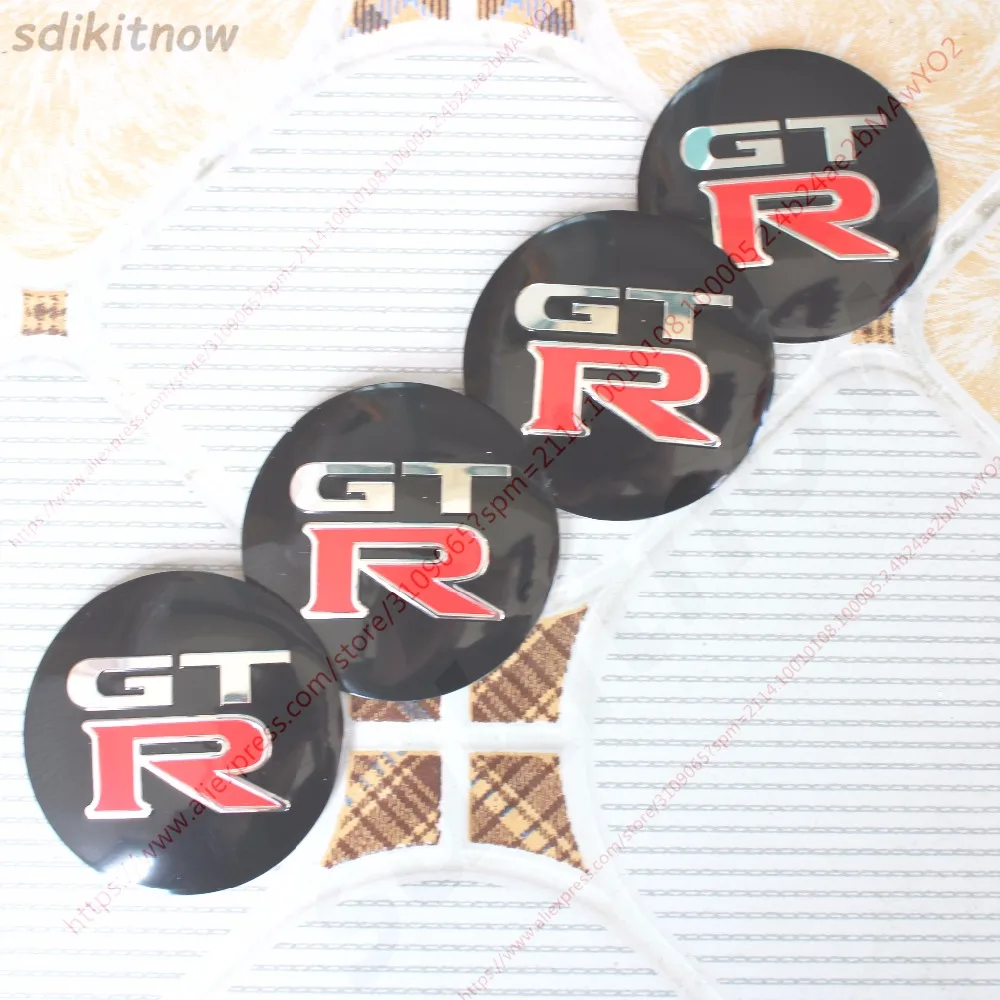 

4pcs Fashion Car Wheel Center Hub Caps Cover Rim Sticker Badge Decoration for GTR R35 R34 17 1400 Accessories