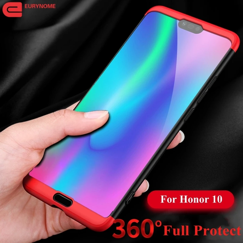 

Case for Huawei Honor 10 Cover Shockproof Full Protective Anti-knock 3 in 1 Hard Matte Case for Huawei Honor 10 Screen Film