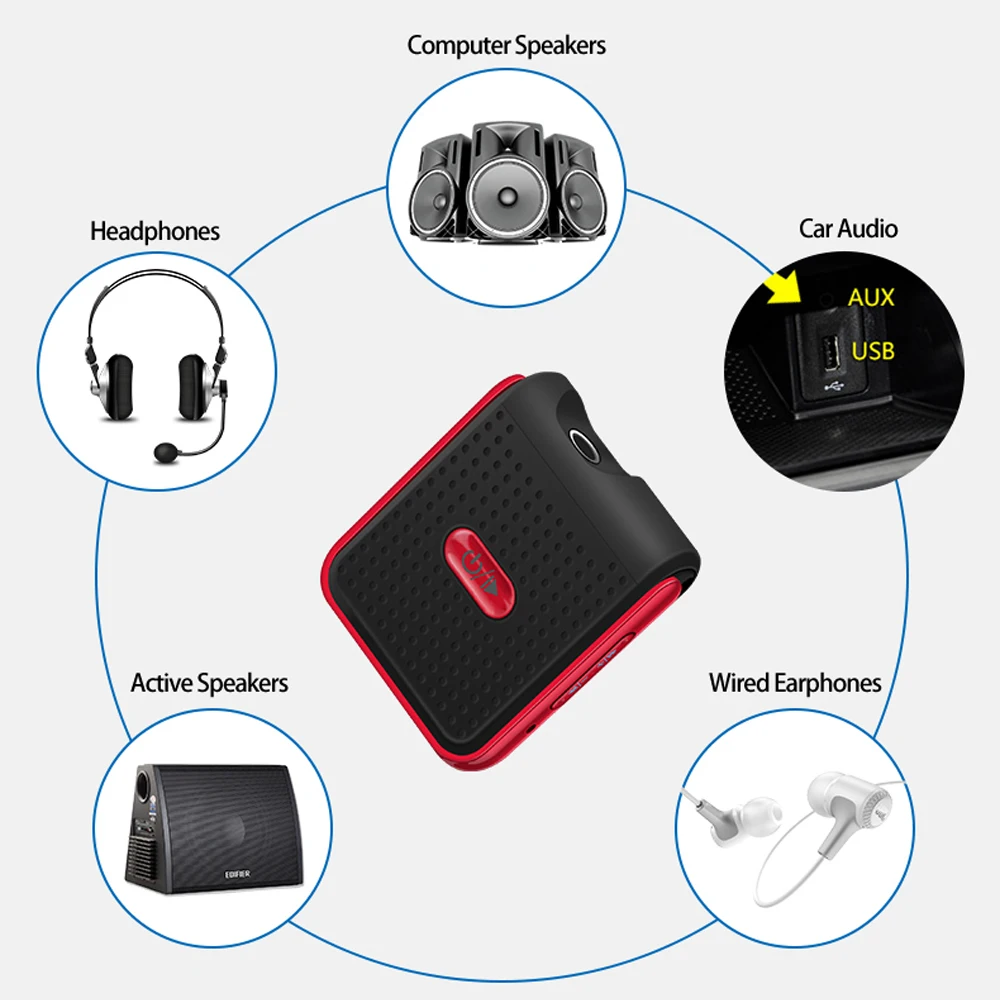 Запатентованные портативные наушники Bluetooth аудио адаптер мини приемник для