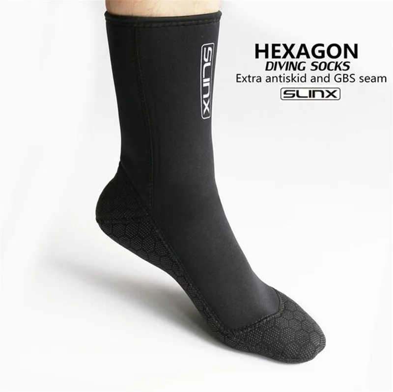 SLINX 3MM Swimming Boot Scuba Swimwear Wetsuit Diving Socks Anti Scratches Warming Snorkeling Socks