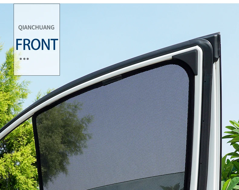 para Buick Excelle Toldos da Janela Lateral do Carro Cortina Carro Preto 4 Pçs Set ou 2 Magnético Malha Sombra Cego - Gl8 32 Preto 4 pçs set Ou 2 pçs