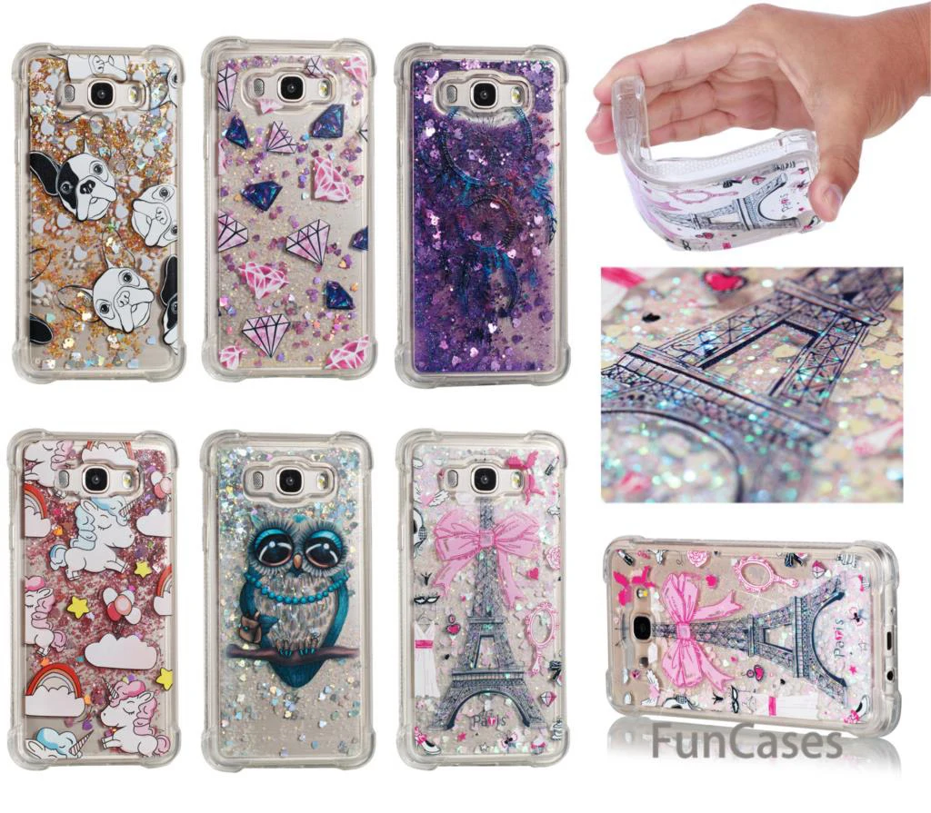 

Tower Sequins Case sFor Aksesuar Samsung J710 Soft Silicone Phone Case Movil Business Flip Case sFor Samsung Galaxy J7 2016 Tel