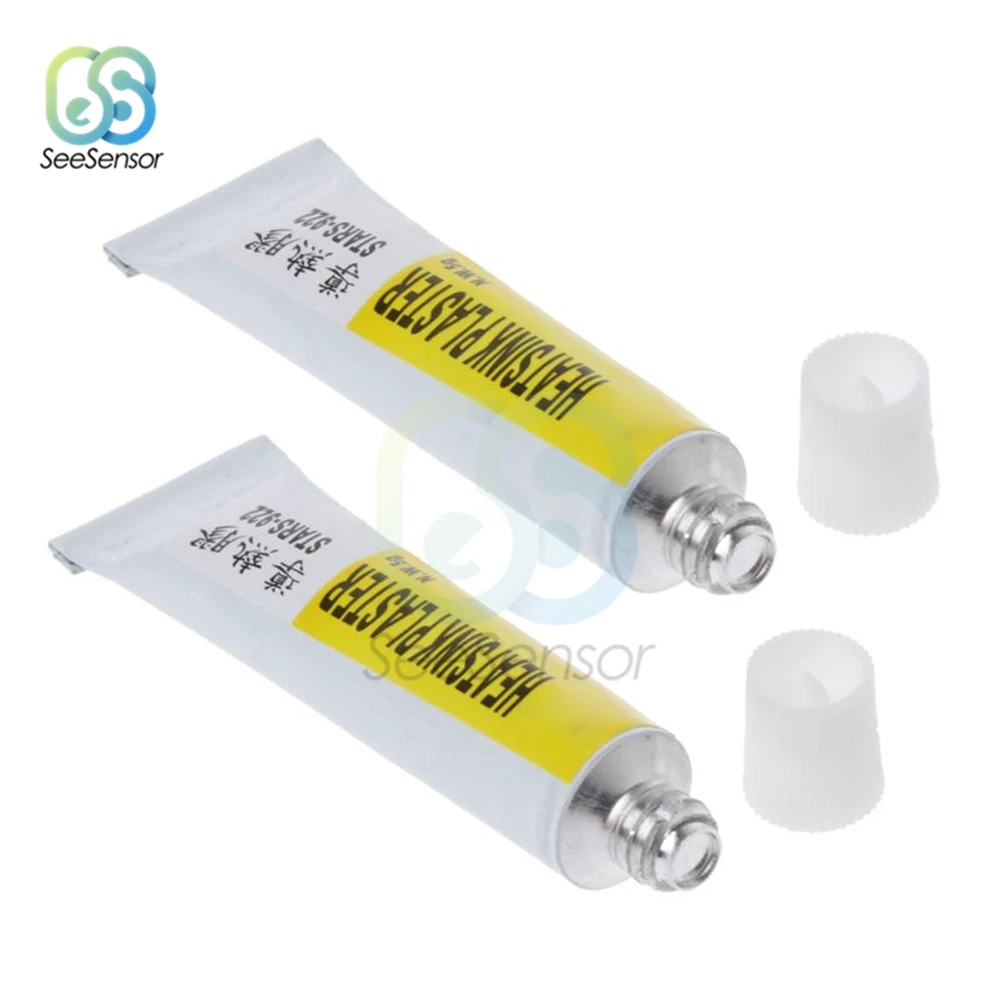 2pcsx5g Thermal Grease Paste Conductive Heatsink Plaster Adhesive Glue For Chip VGA RAM LED IC Cooler Radiator Cooling STARS-922