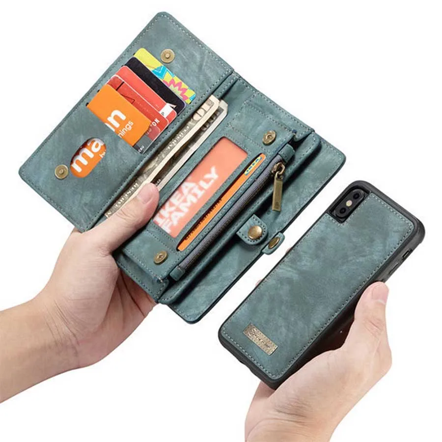 Leather Wallet Case for Samsung Galaxy S10 S10e 2-in-1 Detachable Phone Cover Card Wallet Flip Case for Samsung S10 Plus S10lite (13)