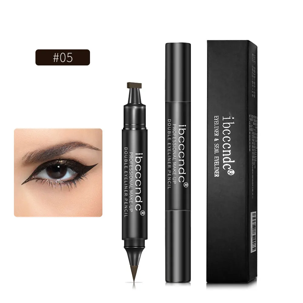 Color double-headed seal eyeliner waterproof and sweatproof Professional and lasting Beauty Tool Makeup Lady maquiagem TSLM1 - Цвет: 05