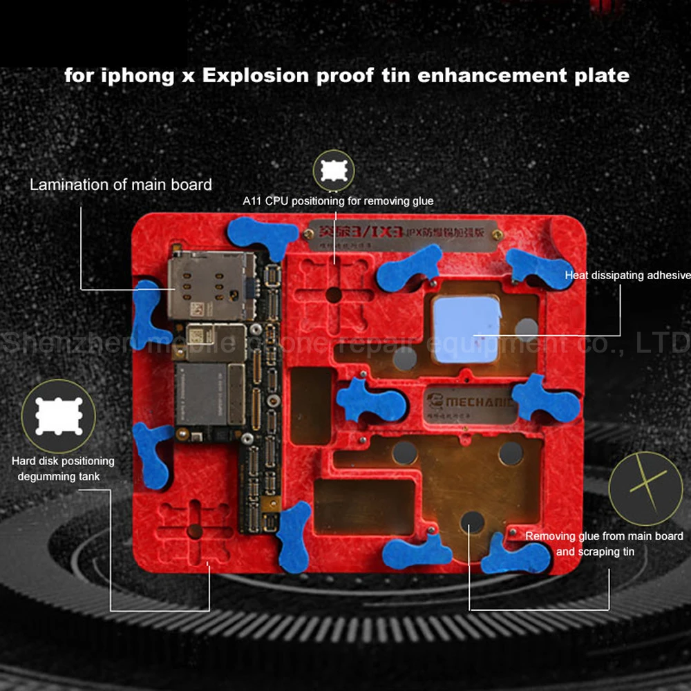 Apple IPhone X эксклюзивный сервис платформа многофункциональное Позиционное фиксированное приспособление для ремонта центрального процессора