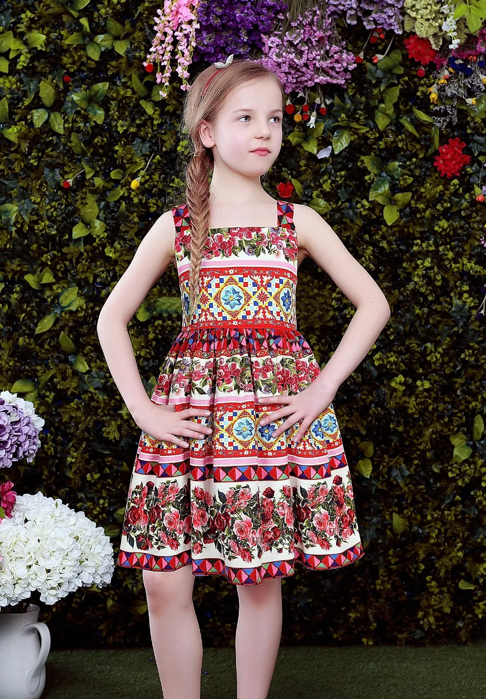 W.L.MONSOON Princess Dress Vestido Infantil 2017 Summer Girls Party