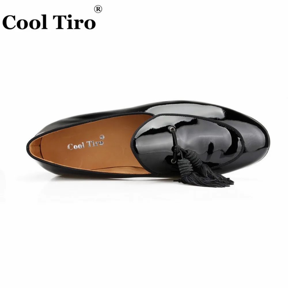 black Patent leather Loafers tassel Dress shoes (9)