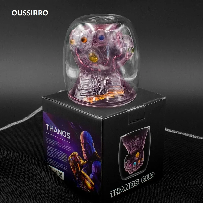 

Superhero Party Crystal Whiskey Thanos Glass Cup For The Home Bar Beer Water And Party Hotel Wedding Glasses Gift Drinkware