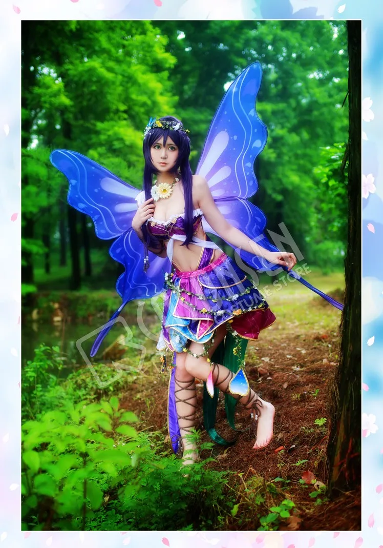 COSPLAYONSEN Love Live! Страна Фей Ver. After awakening Toujou Nozomi костюм для косплея с крыльями