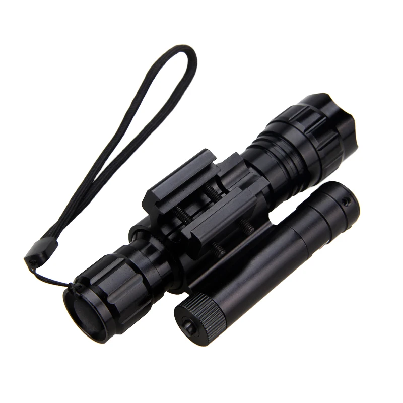 Lanterna + Ponto Luz ao ar Tactical Scout Arma Livre Caça Laser Verde 20mm Pistolas Lazer Vista Ferroviário Montagem Cr2 18650 Carregador Usb 13 pistolas lazer vista ferroviário montagem cr2 18650 carregador usb